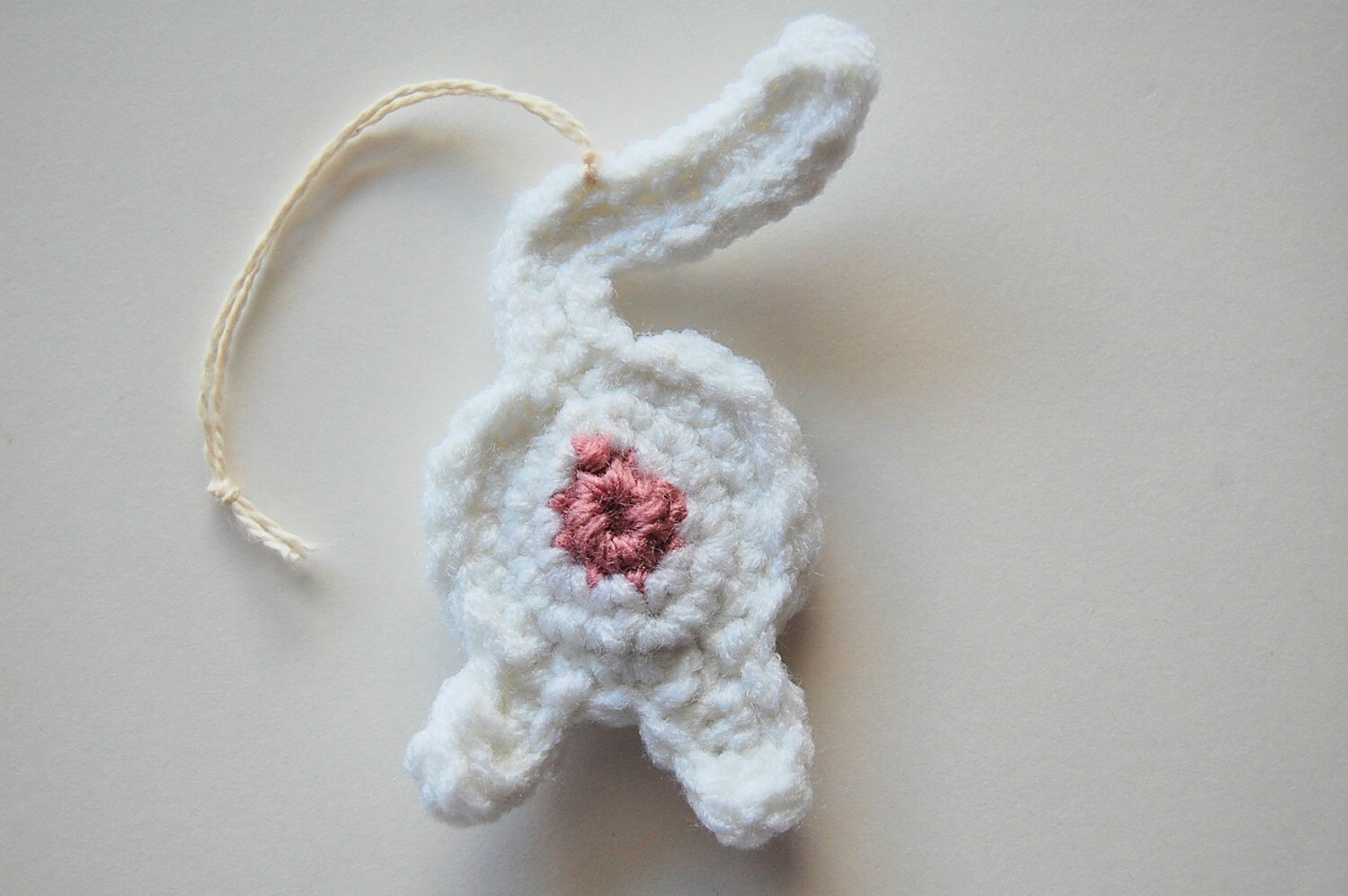 Cat Butt Crocheted Ornament - knotbygranma