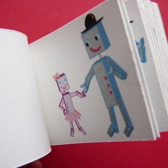 Father-Daughter Robot Dance Flip Book