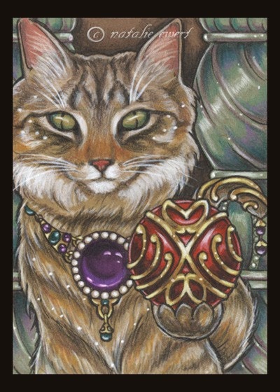 Bejeweled Cat 22 Art Print (5x7)