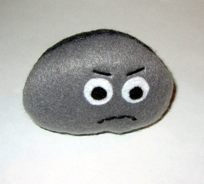 Grumpy Pet Rock Plush