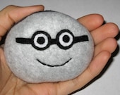 Nerdy Pet Rock Plush With Glasses