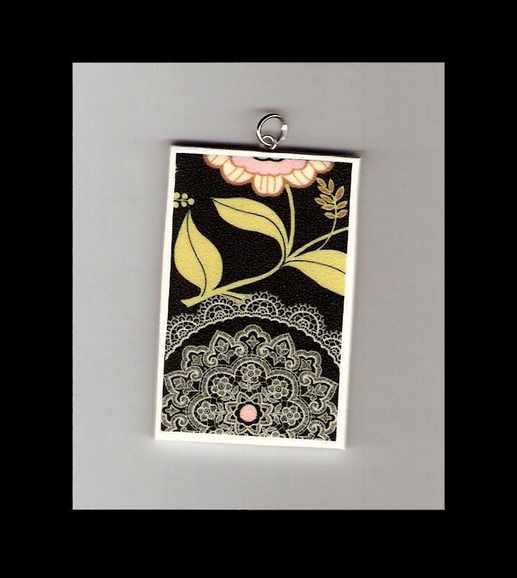 Flowers and Lace Pendant