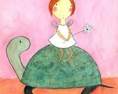 PRINT - Fairy on Turtle
