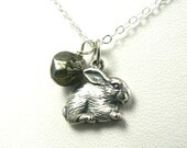 Enchanted Bunny vs Small Rock Sterling Necklace Big Bang Theory Sheldon's Sacrifice