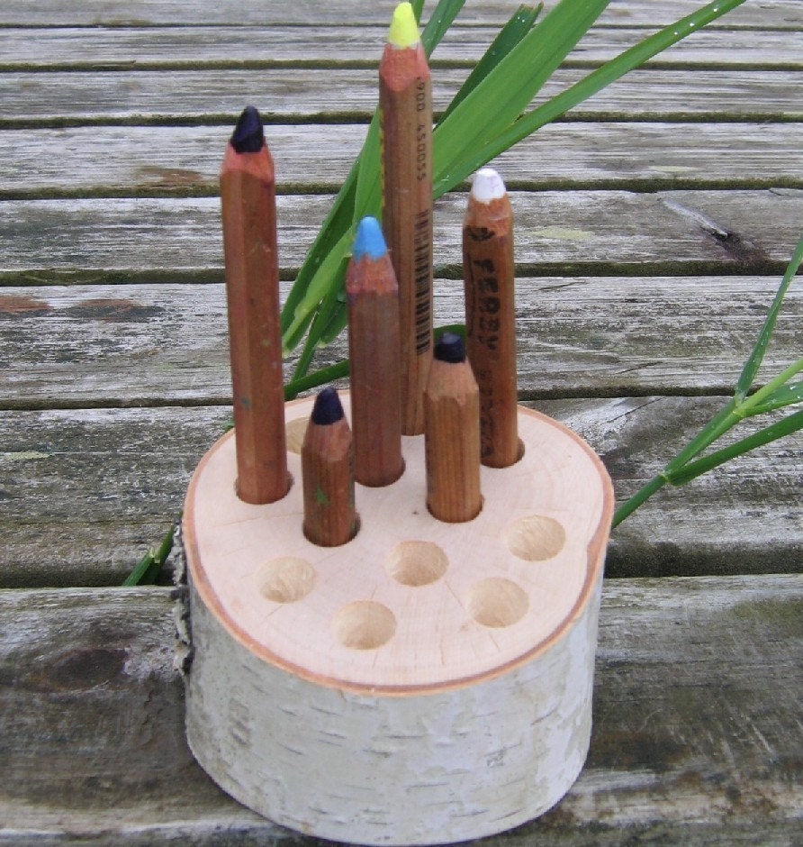 Large Pencil Birch Branch Holder Back to School Early Childhood