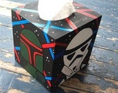 Star Wars Tissue Box Cover Geekery Hand Painted by Debbie Is Adopted
