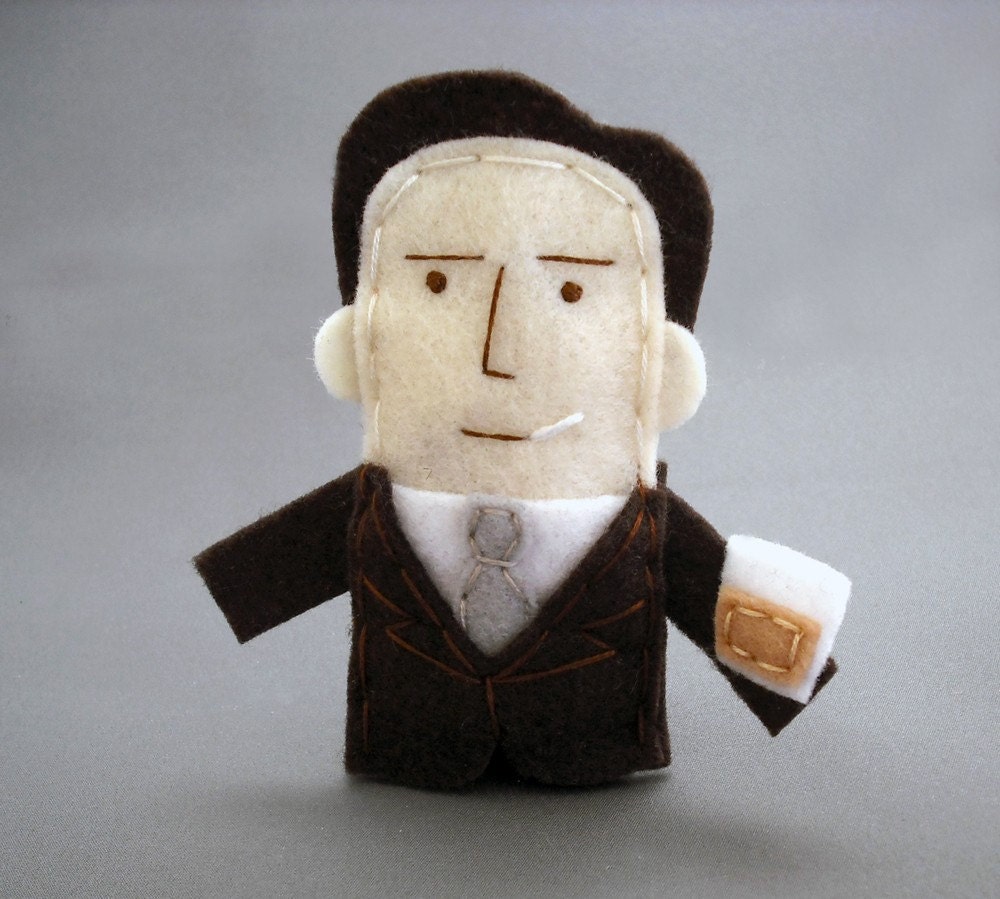 Don Draper of Mad Men Felt Finger Puppet