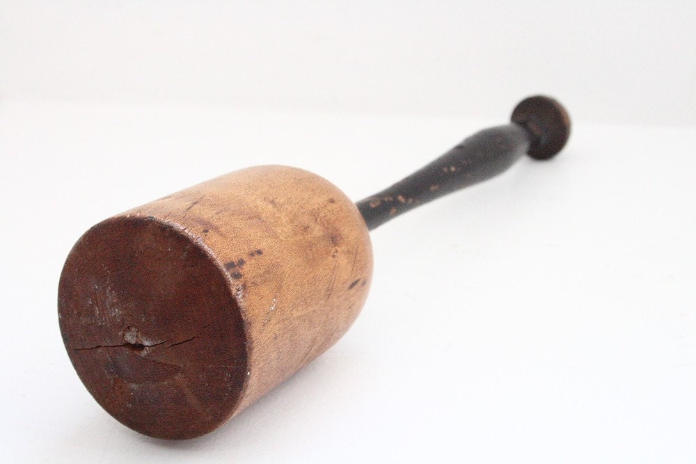 Vintage Primitive Wooden Potato Masher Tool by tigerluxe on Etsy