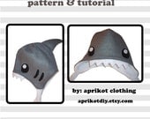 Shark Earflap Fleece Hat - PDF Pattern and full tutorial