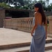 White Tara Halter Dress. Organic cotton hemp.