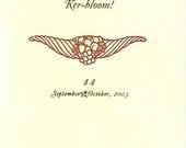 Kerbloom 44 letterpress zine