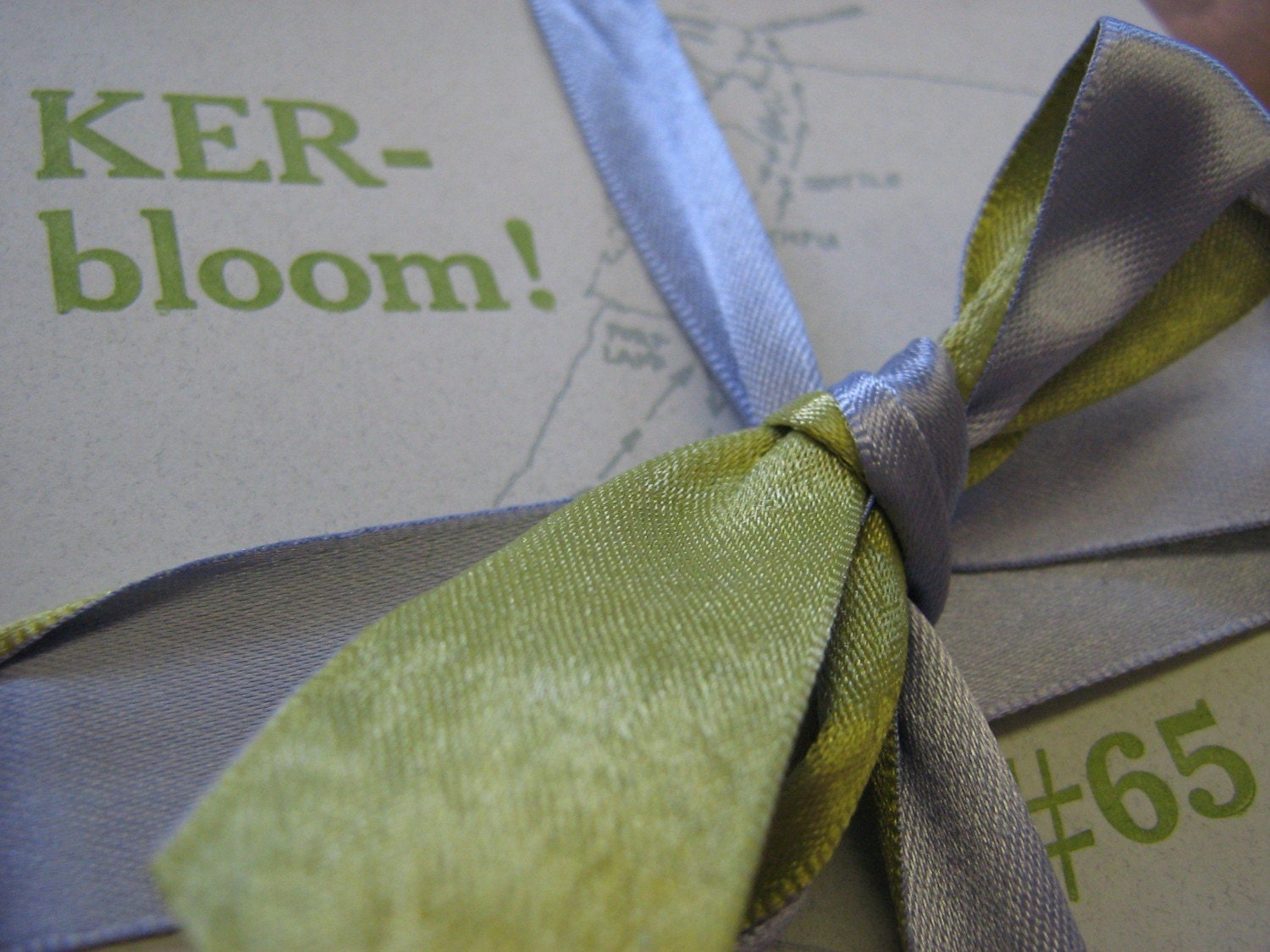 Kerbloom 65 letterpress zine tour zine