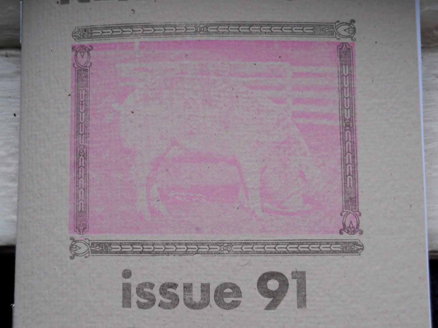Letterpress zine number 91