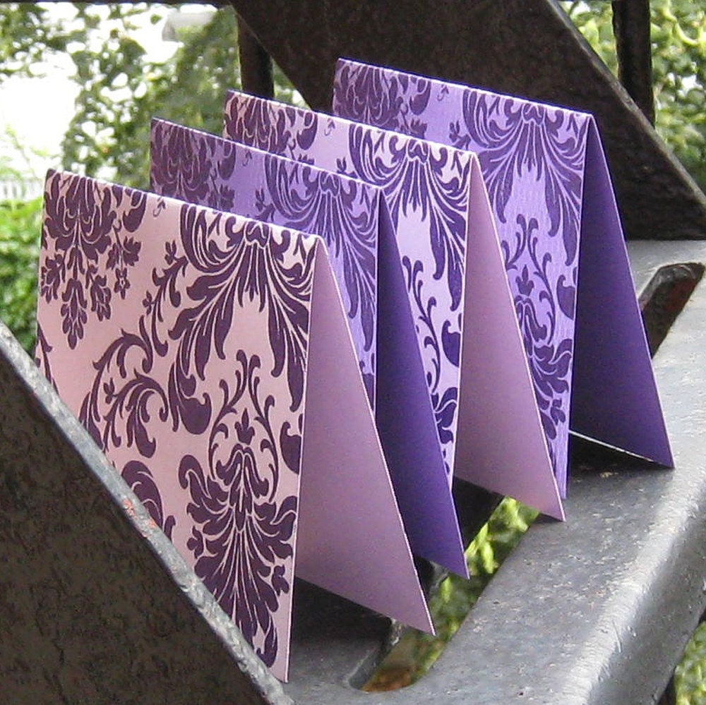 Set of 4 Flourish Notecards