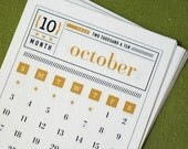 Matchbox Style Calendar 2013 and 2014 Printable Digital PDF