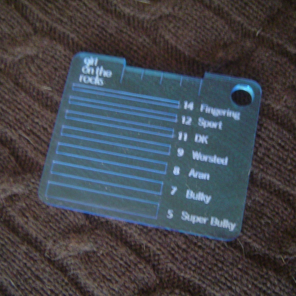 Clear Blue Spinners WPI Gauge