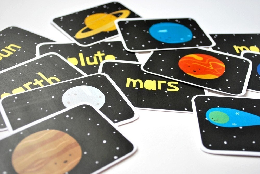 Printable Cards - The Solar System Set - wildolive