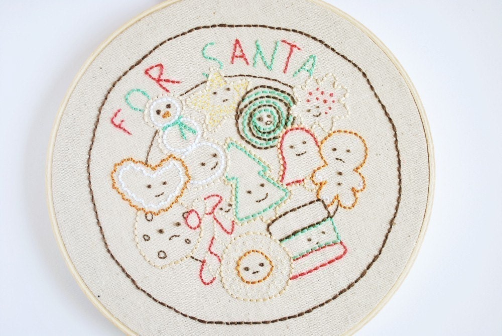 Cookies for Santa - Christmas Treats PDF Embroidery Pattern