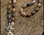 Let the Poets Cry Themselves to Sleep - sterling, China rump fossil and Thai silver necklace