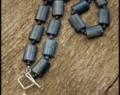 The Sky's the Limit - sterling, lapis lazuli and Bali silver necklace