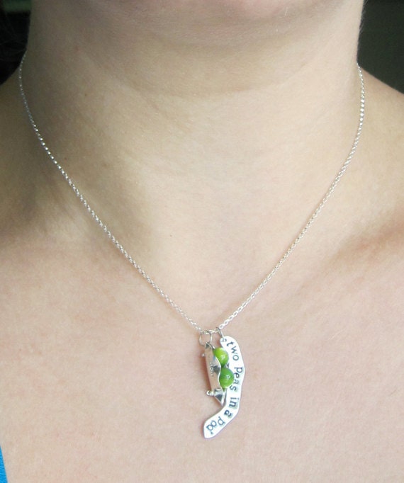 Two Peas in a Pod Charm Necklace