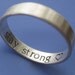Wide Inner Message Custom Ring