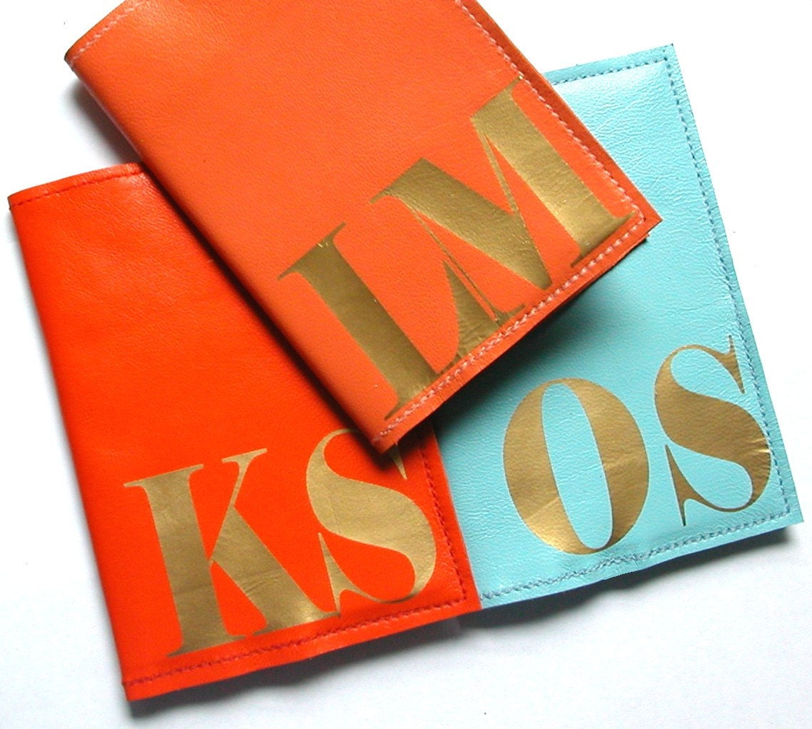Mia Initial Leather Passport Holder, Personalized Passport Cover, Initial Leather Passport Cover, Passport Wallet, Travel Wallet