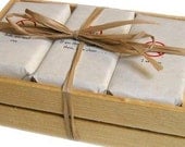 Man Soap Gift Set Wood Crate for the Dude  - See Label Options - Gift for Men  -Wrapped in Funky Labeling Dad Groomsmen etc