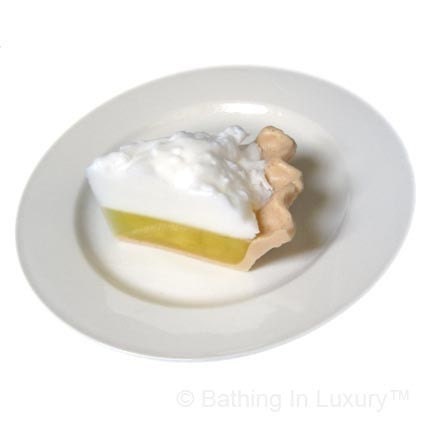 Lemon Meringue Pie Soap slice -fake food soap - Tart and foody at the same time