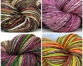 Surprise Yarn of the Month Club HandSpun Yarn Surprise Skein 2 month club 2013 June and July