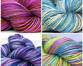 Bamboo Yarn of the Month Club HandSpun Bamboo Yarn one skein a month for 3 months 2013 July August September