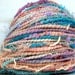 HandSpun Art Yarn merino wool Coral Tide SPIN TO ORDER Kitty Grrlz FunctionArt Art Yarn