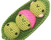 Sweet Peas in a Pod amigurumi crochet pattern - PDF Digital Download