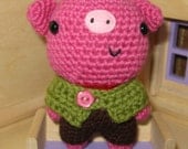 Jacinta the Little Piggie amigurumi crochet pattern - PDF Digital Download