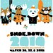 Screenprint Show Poster - Moe Snoe.down hand screenprinted - limited edition silk screen