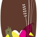 Love Birds Art Print hand screenprinted - limited edition silk screen print