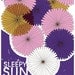 Rock gig poster - Sleepy Sun - hand screenprinted, limited edition silksccreen