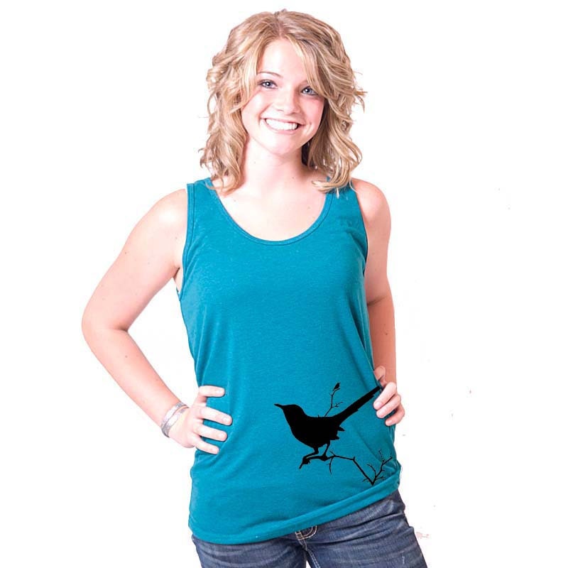 Black Bird American Apparel Tank Top