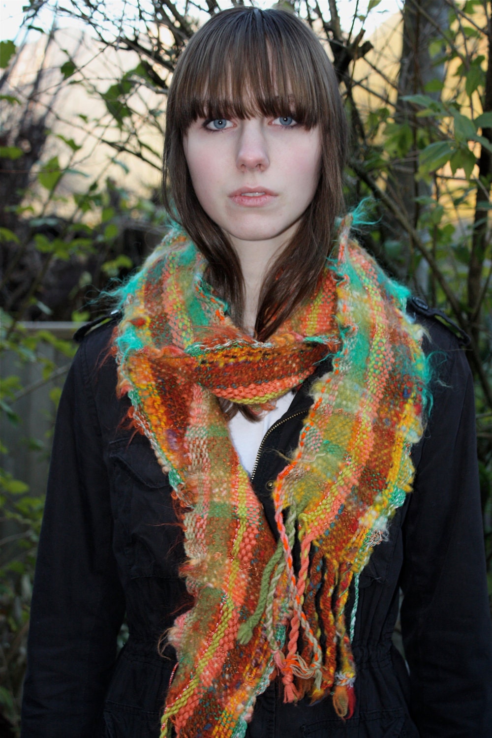 25% OFF sale Orange Everyday Scarf use code 10000visit
