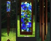 Wind Chime, Beach Glass, Stained Glass, Copper, Handcrafted, Mosaic, Windchimes, Wind Chimes, Suncatcher