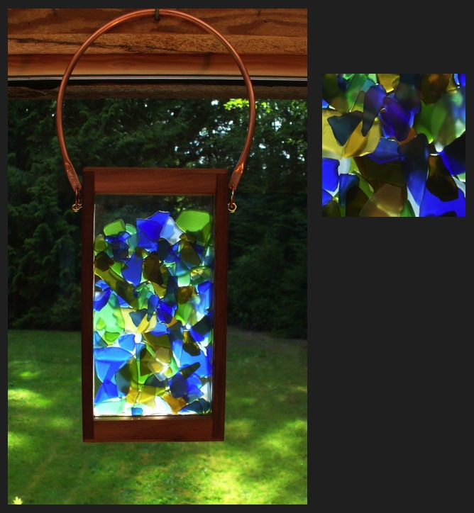 Suncatcher, Suncatcher Hanging, Beach Glass, Stained Glass, Sea Glass, Sun Catcher