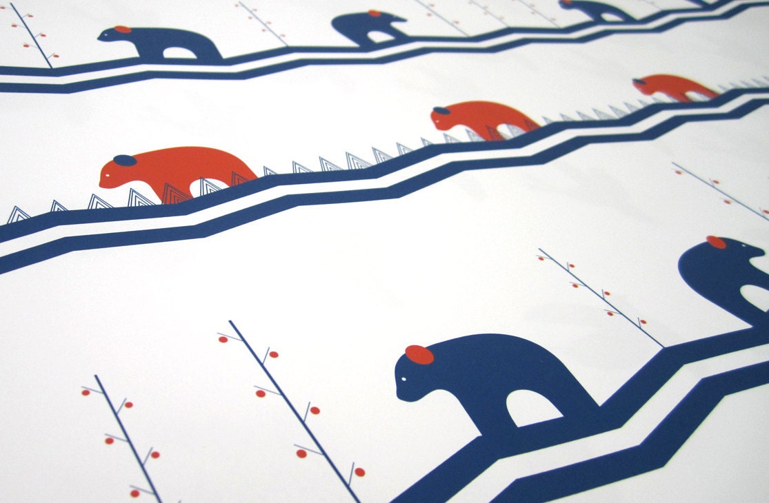 Gift Wrap Blissful Bears