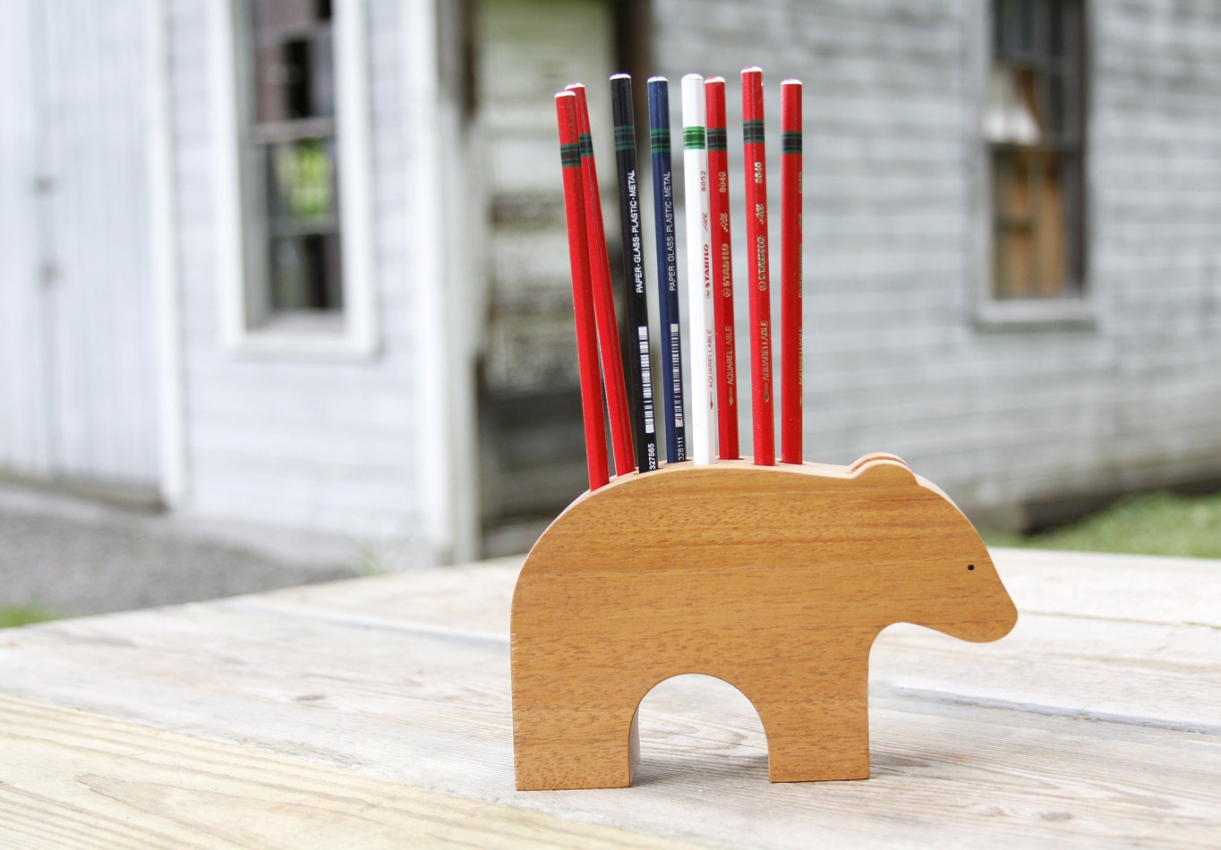 Blissful Bear Pencil Holder