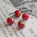 Red Vintage Bead Earrings
