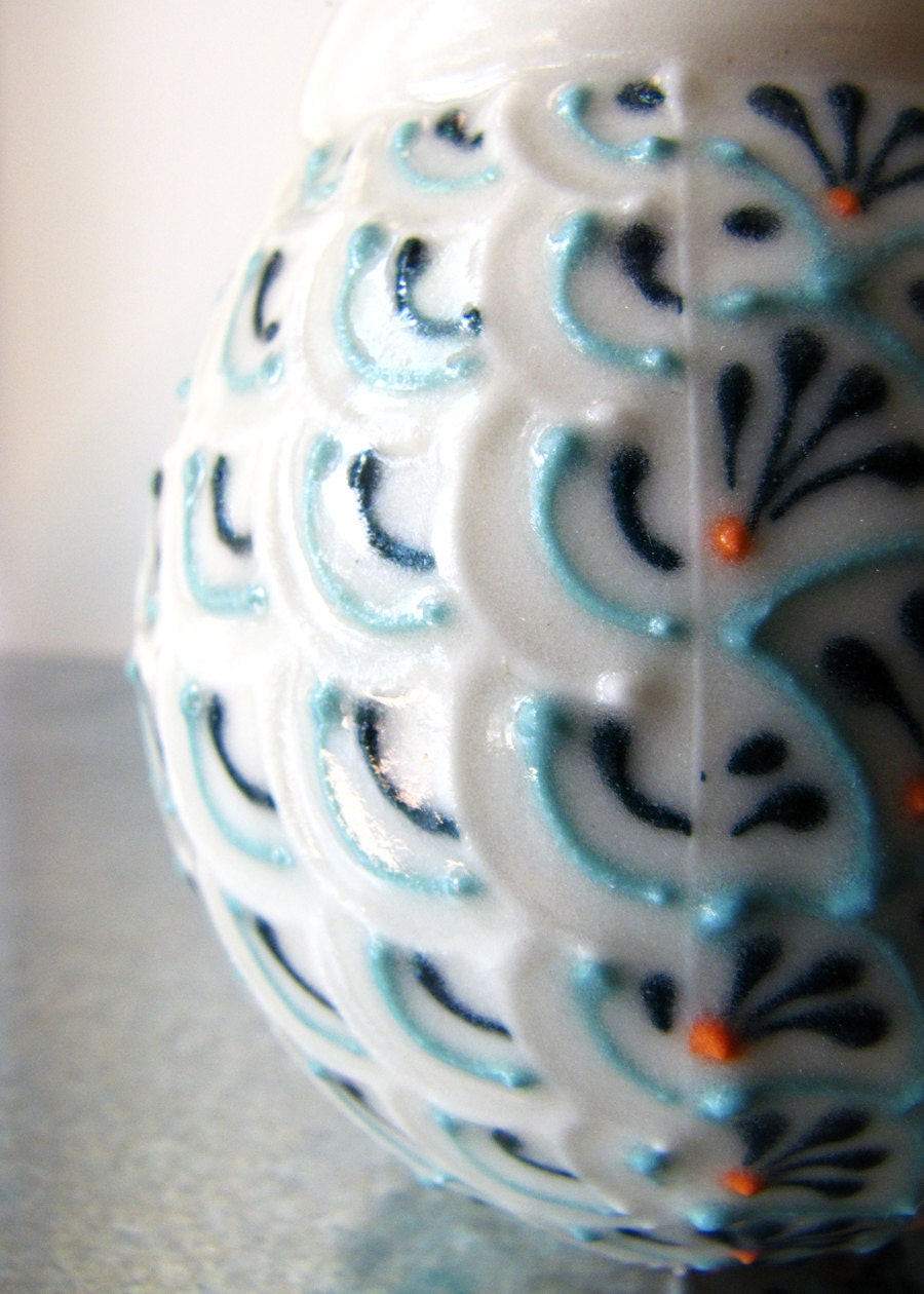 Peacock Green Bud Vase