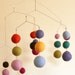 Nursery Rhyme - Eco Friendly - Natural - Felted Wool - Jumbo Baby Mobile