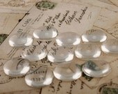 WHOLESALE - Domed GLASS Cabochons 18x18x4.8mm - 30 Pieces
