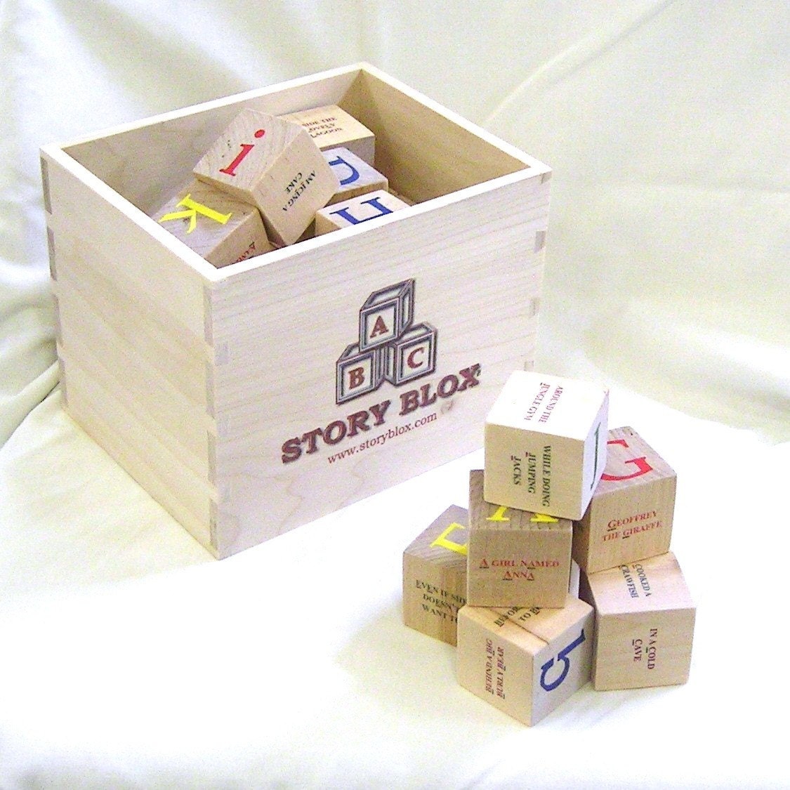 Build-Your-Own-StoryBlox - 36 Educational Alphabet Blocks - 144 Sentence Fragments
