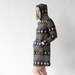 vintage 1970's ALPINE WILDFLOWER super soft knit hooded dress