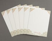 Scripted Thanks - Letterpress Note Set - 6 Pack